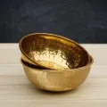 Handmade brass bowls manufactured in India featuring decorative, serving, hammered, engraved, and custom brass bowl designs for wholesale buyers and global importers.