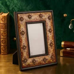 Hand Painted Floral Wooden Photo Frame