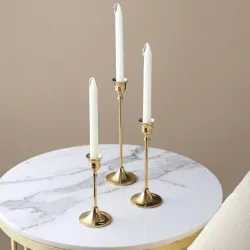 Solid Brass Festive Candle Stand – Handmade Brass Lighting Decor in Pure Brass from India