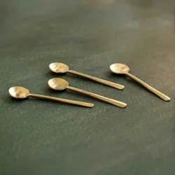 Vintage Brass Spoon Set – Handmade Brass Spoons in Luxury Brass from India